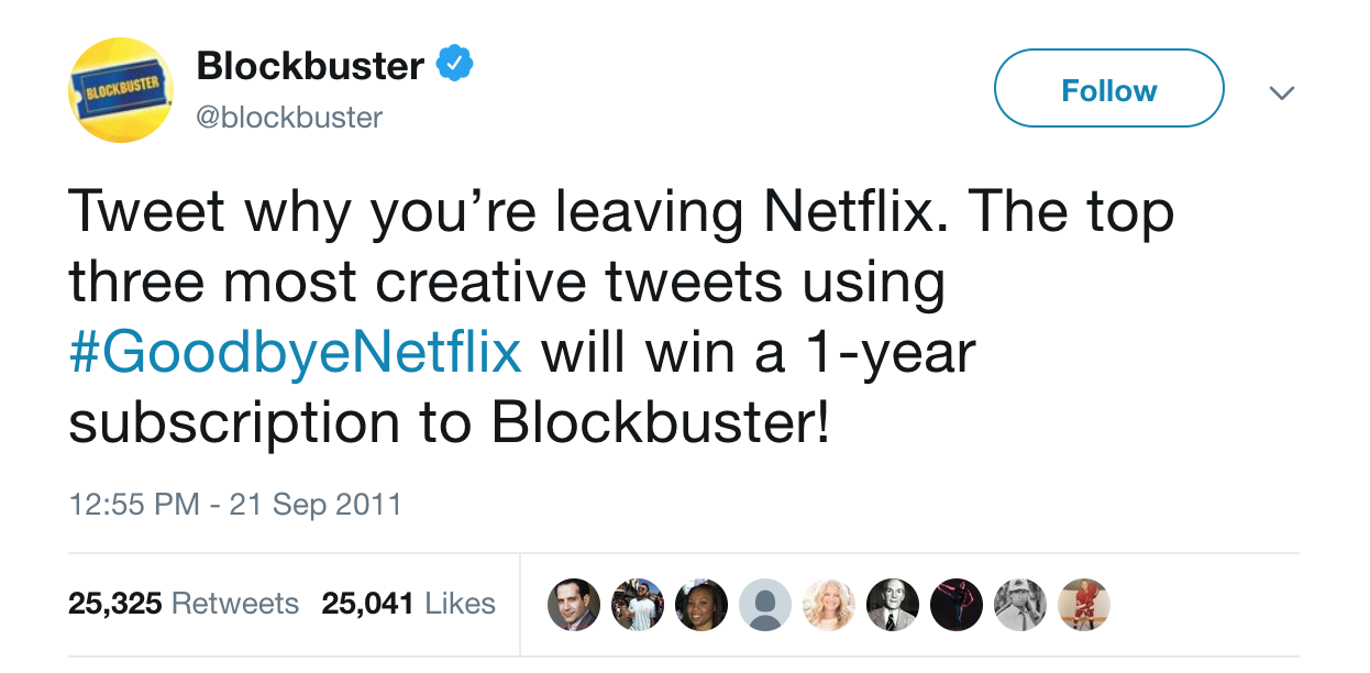 NFLX up +1879% since this Tweet...